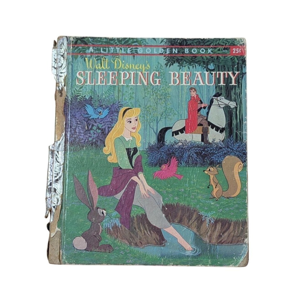 Vintage 1957 Little Golden Book Walt Disneys Sleeping Beauty Children's Storyboo